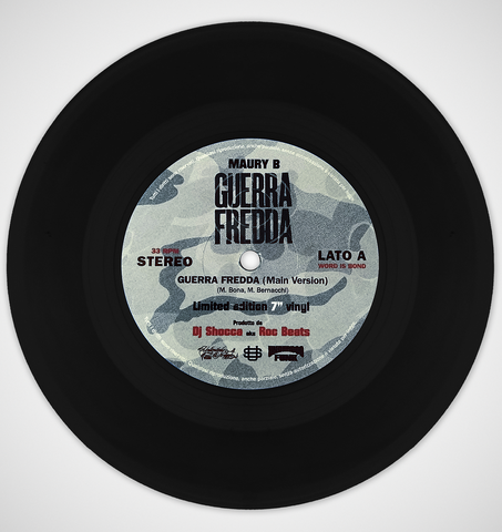 7" single: Maury B | Roc Beats aka Dj Shocca - Guerra Fredda (Black Vinyl)